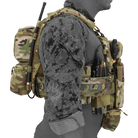 Operator using Ferro Concepts Wingman V2 as part of a complete plate carrier setup showing concealed storage for radios magazines and medical gear