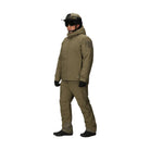 Full body view of the Outdoor Research Allies Colossus II Parka in Ranger Green, shown on a model with articulated fit, long operational cut, and extreme cold weather protection.