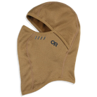 Coyote Brown balaclava with an OR logo on a white background