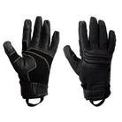 Outdoor Research Ironsight II FR Glove in Black flame resistant tactical duty gloves with Nomex and Kevlar backhand, goat leather palm, and knuckle protection designed for military combat gear, law enforcement duty use, and fire resistant shooting applications