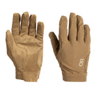 Coyote Outdoor Research Ironsight II LT Glove shown in a standard product shot, highlighting its lightweight .6 mm synthetic suede palm, high dexterity design, and breathable stretch woven construction. SEO optimized for searches related to lightweight tactical gloves, high dexterity shooting gloves, and warm weather operator gear.