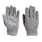 Wolf Grey Outdoor Research Ironsight II LT Glove shown in a standard product shot, emphasizing its minimalist .6 mm synthetic suede palm, breathable stretch woven construction, and precision focused dexterity for shooting and tactical tasks. Optimized for searches for wolf grey tactical gloves, lightweight shooting gloves, and high dexterity operator gear.