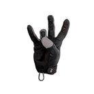 PIG FDT Alpha Gloves Gen 2 Wolf Grey tactical gloves detail showing ultra thin trigger finger material and precision grip surface