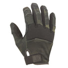 PIG FDT Alpha Gloves Multicam Black tactical full dexterity shooting gloves front view with ventilated fourchette panels and lightweight knuckle protection