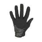 Back of hand view of the PIG FDT HADES Hot Weather Glove in Black featuring a breathable mesh upper and lightweight tactical shooting glove construction.