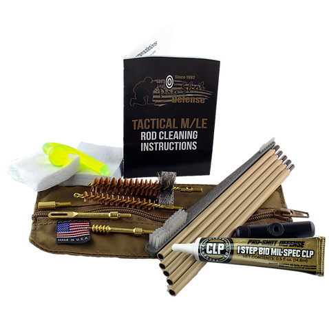 Pro-Shot Ruck Series 7.62 / .30cal / 300blk Cleaning Kit - Coyote Brown Pro-Shot Defense 