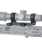 Reptilia AUS 34mm Optic Mount 1.54 inch in Black mounted on M1913 Picatinny rail configured for magnified optic