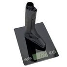 Detail image showing the Reptilia RECC-E Stock in Flat Dark Earth with displayed weight of 12 ounces including the proprietary carbine-length receiver extension. Lightweight, modular AR15/M16 stock designed for precision shooting and tactical builds requiring minimal weight and maximum control. Made in USA and ideal for duty, range, or competition setups.