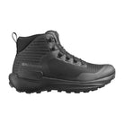 Side profile view of Salomon Forces GENESIS FORCES MID tactical mid boot, lightweight all terrain military footwear with ripstop upper, anti debris mesh, Quicklace system, optiFOAM cushioning, and Contagrip outsole built for extended operations and rugged terrain use