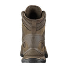 Rear view of the Ranger Brown Salomon Quest 4D Forces 2 Boot highlighting the supportive heel counter and high-cut design.