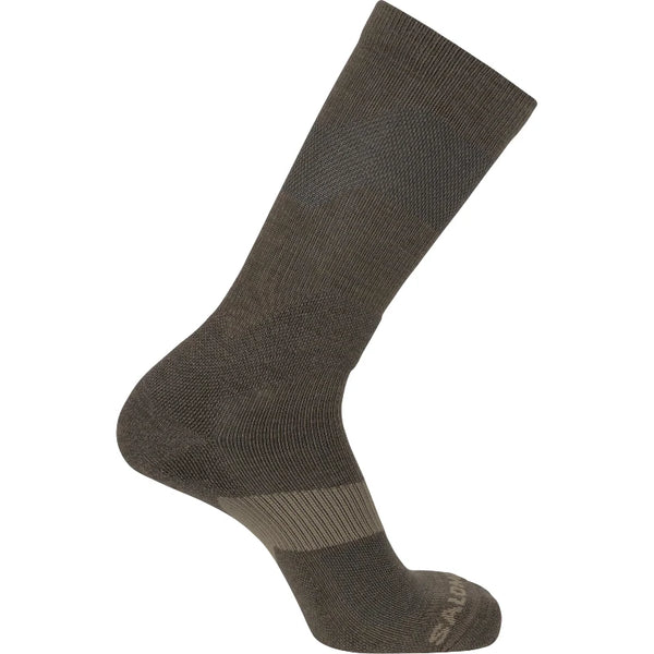 Salomon XA Forces Crew Socks - Merino Wicking & Support - All Models Coyote Brown / XX-Large (Men's 12.5 - 14.5