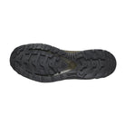 Bottom view of the Salomon XA Forces Mid in Earth Brown featuring an aggressive all-terrain outsole designed for reliable traction on dirt, rock, mud, and mixed surfaces.