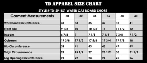 TD Water Cat Boardshort 2023 Boardshorts TD Apparel 