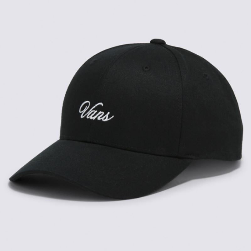 Vans Fresh Script Structured Jockey Hat Hat Vans BLACK 