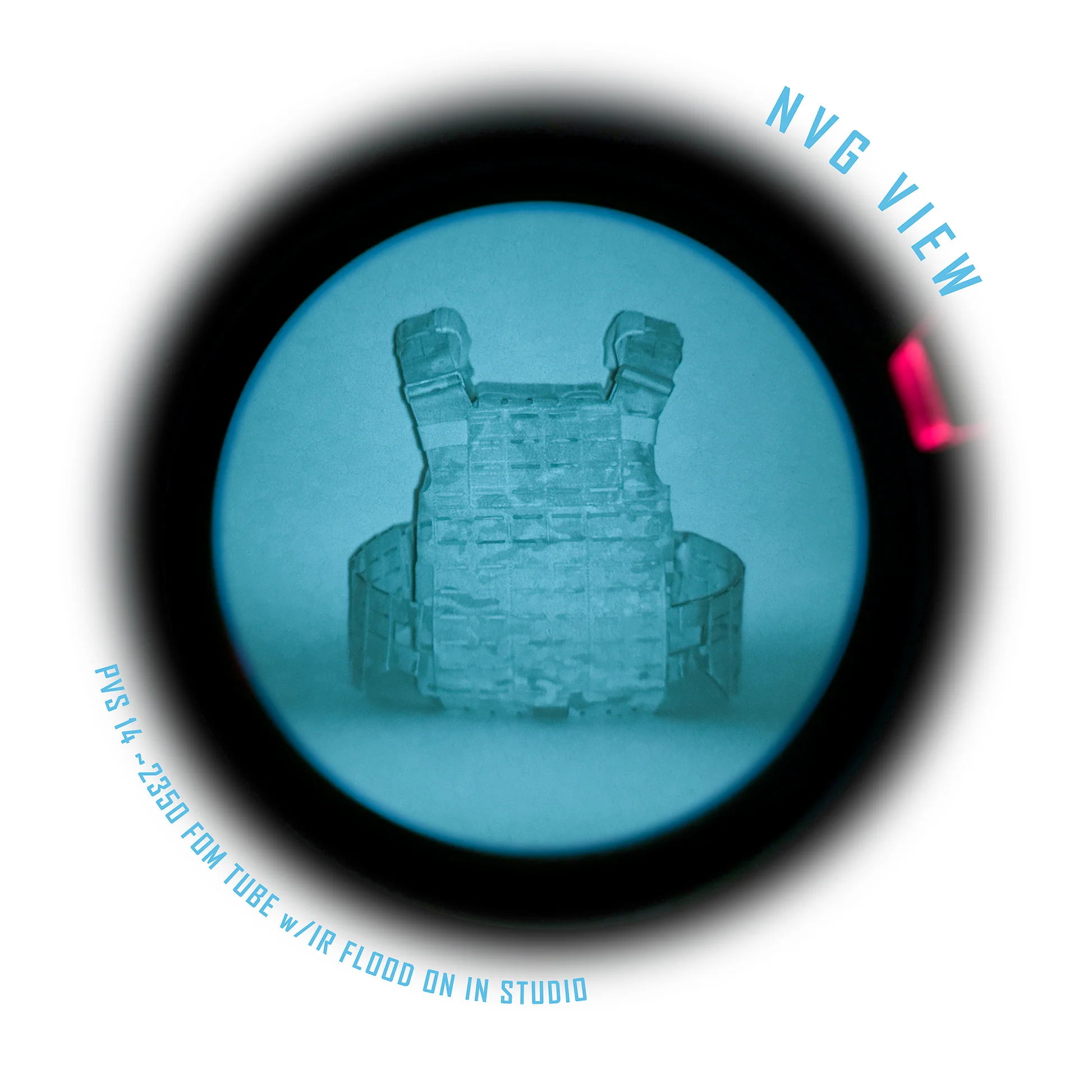 Shaw Concepts ARC Carrier V2 Base viewed under night vision showing low IR signature, modular plate carrier chassis with Spider System plate adjustment and StratusFit padding built for military combat gear, law enforcement duty armor, and covert tactical operations made in the USA