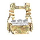 Shaw Concepts ARC Chest Rig Kit V2 in Multicam configured with an ARC Placard, featuring the S-LOK harness, First Spear Tube integration, and modular chest rig platform.