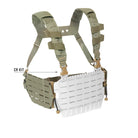 Shaw Concepts ARC Chest Rig Kit V2 in Ranger Green featuring the complete modular chest rig conversion system with S-LOK wings, H-harness, First Spear Tube compatibility, and adjustable shoulder and back straps.