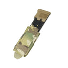 Shaw Concepts Double Elastic Pistol Pouch in Multicam low profile elastic pistol magazine pouch with dual layer mil spec retention and HANK friction liner, MOLLE compatible double stack pistol mag holder for plate carriers, battle belts, and tactical combat gear setups made in the USA