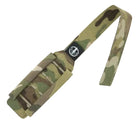 Shaw Concepts Elastic TQ Add On Pouch shown empty highlighting low profile MOLLE mounting platform and elastic retention sleeve, compact CAT tourniquet holder for plate carriers, duty belts, and modular combat gear setups for military and law enforcement use made in the USA