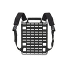 Shaw Concepts Plate Carrier Panel in Black modular back panel expansion kit with Tegris thermoplastic base and 6x6 MOLLE grid for plate carriers