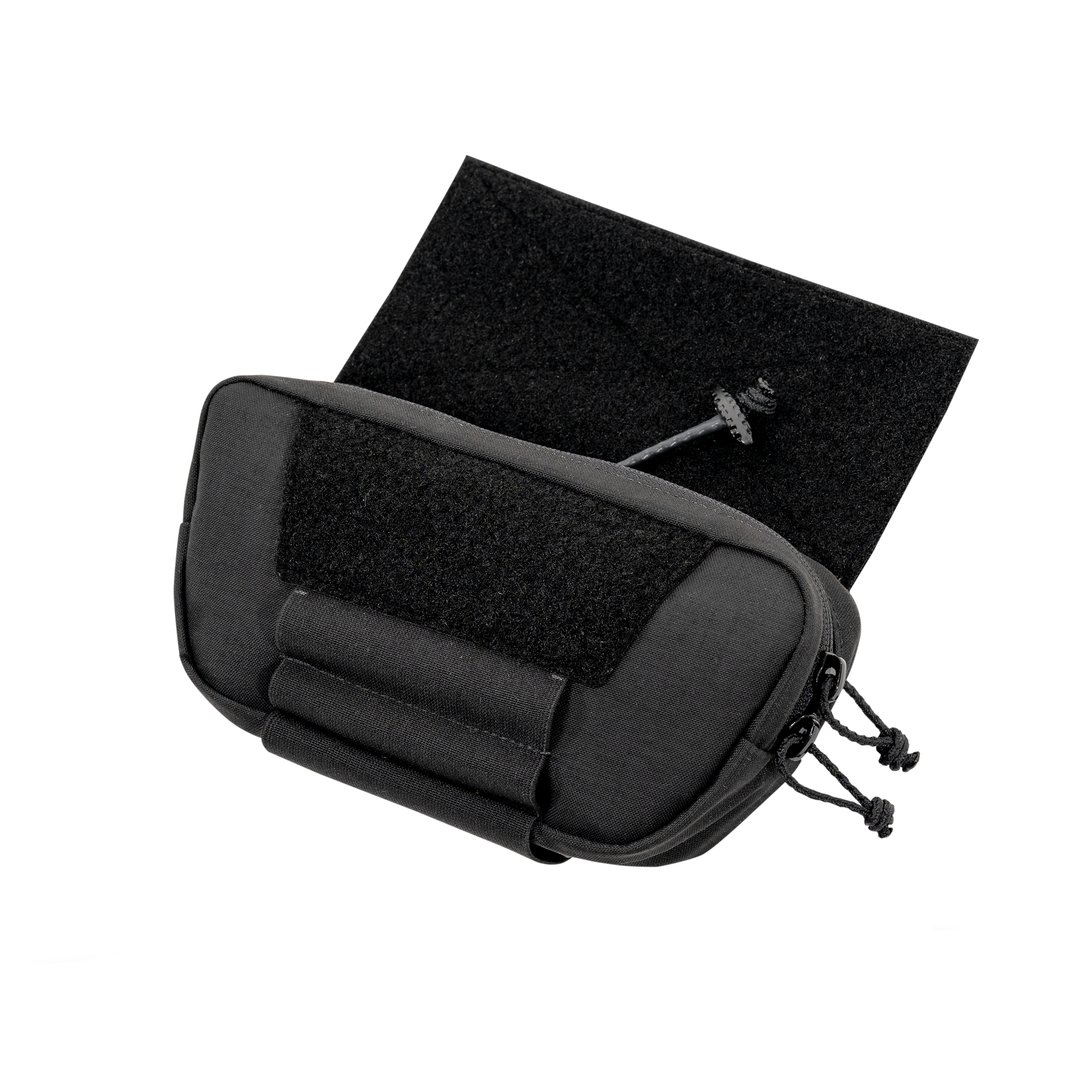 Shaw Concepts RAID Pouch LITE in Black featuring a streamlined hanger pouch design with a First Spear Tube mounting flap and loop-lined interior.