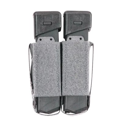 Shaw Concepts RAM Elastic Insert Double Pistol in Wolf Grey double stack pistol magazine insert designed for ARC Placard V4 and Velcro lined placards