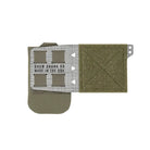 Shaw Concepts Shaw Shank V3 in Ranger Green low profile fixed blade knife pouch with Tegris mounting flap and loop lined interior, side mount tactical knife carrier for plate carriers and chest rigs built for combat gear, military loadouts, and law enforcement duty use made in the USA