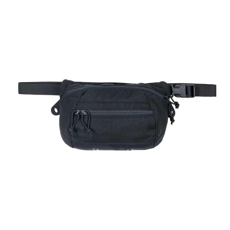 Spiritus Systems BIG Fanny SACK in Black with adjustable waist strap, buckle closure, and front zippered storage pocket