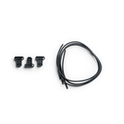 Spiritus Systems Bungee Retention Kit in Black featuring three S&S Precision synthetic-rubber pull tabs and black shock cord for magazine retention.