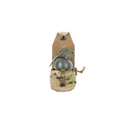 Spiritus Systems Frag Grenade SPUD Pouch in Multicam shown open with an M67-style fragmentation grenade inside.