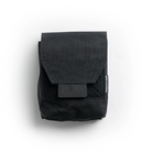 Spiritus Systems JSTA Pouch in Black featuring a compact tactical design with hook-and-loop flap closure for magazine and general-purpose storage.