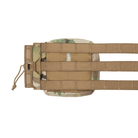 Spiritus Systems Small GP Pouch in Multicam showing rear MOLLE attachment straps woven through a mounting panel.