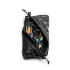 Spiritus Systems BII Wonton Pouch organizing hand tools, multitool, batteries, flashlight, markers, and maintenance equipment in a durable Cordura gear organizer pouch