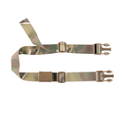 Spiritus Systems Elastic Strap Keeper in action, securing excess webbing on a tactical strap. Designed to reduce strap flap and keep Spiritus rigs, pouches, and loadouts squared away.