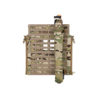 Spiritus Systems Magic Stick Pouch mounted to a plate carrier, demonstrating vertical tool storage and quick-access retention for breaching equipment.