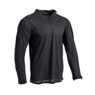 Spiritus Systems Mission Rugby Shirt Long Sleeve in Black built with inherent flame-resistant protection, odor control, and unrestricted mobility.