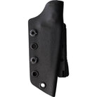 Kydex sheath for Stroup Knives Bravo 5 Tanto designed for secure retention and horizontal or vertical belt carry