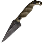 Stroup Mini1 OD Green handle with acid etched 1095 high carbon steel blade