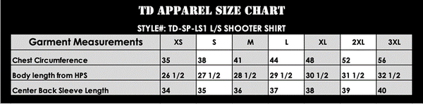 TD Long Sleeve Shooter Shirt | Tactical Distributors