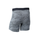 Back view of the TD Base Layer Boxer Brief in Shadow Tiger Stripe showing the smooth no seam rear panel, low bulk construction, and supportive athletic cut made for long wear comfort in any climate. Sold by Tactical Distributors for operators and outdoor users nationwide.