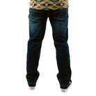 Back view of TD McQuade Tactical Jeans V2 Regular Fit, showcasing reinforced rear patch pockets, AR mag compatible back yoke pockets, heavy duty belt loops, and durable stretch denim built for everyday carry and tactical reliability.