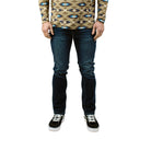 Front view of the TD McQuade Tactical Jeans V2 Slim Fit, showing the streamlined tapered leg, reinforced belt loops, YKK fly, and discreet 10 pocket EDC layout designed for concealed carry, everyday mobility, and tactical durability.