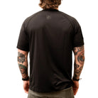 Back view of TD Short Sleeve Range Shirt Black designed for operational mobility and layering.