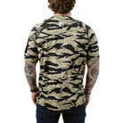 Back view of TD Short Sleeve Range Shirt Golden Tiger tactical performance top designed for military and law enforcement training