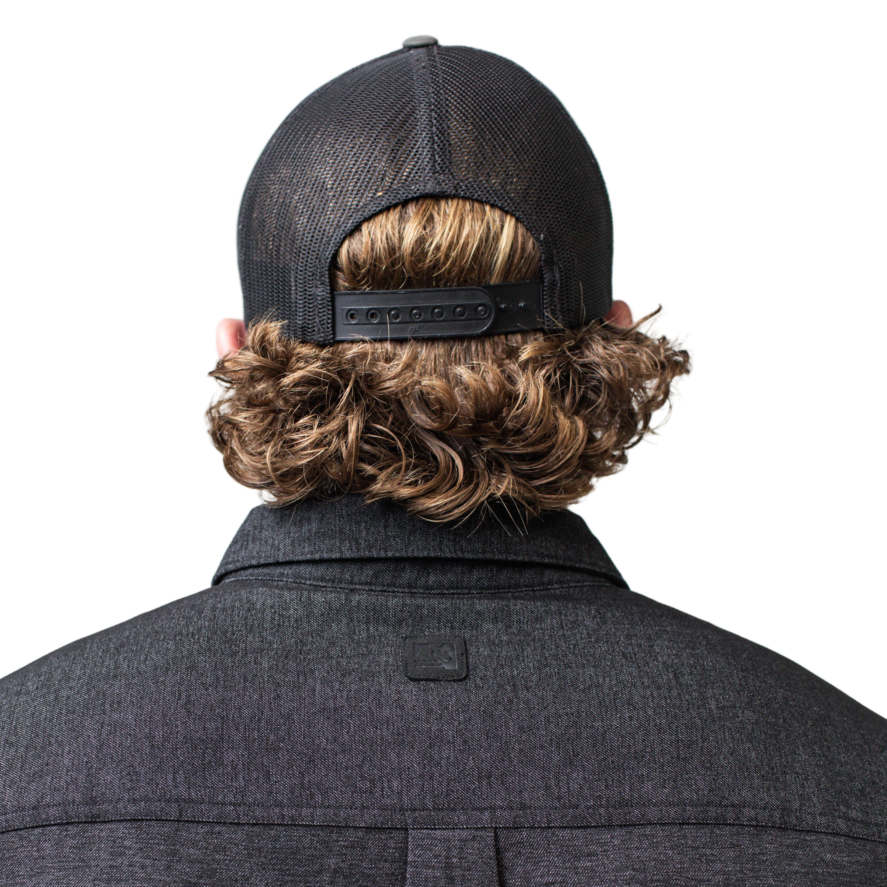 Back view of the black TD Stretch Flannel Work Shirt featuring TD branding, a soft and comfortable tactical flannel built for Range Day and workwear style.