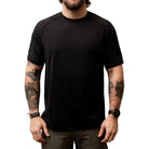 TD Short Sleeve Range Shirt Black tactical base layer for range day, concealed carry training, and duty use