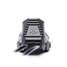 Unity AXON SYNC switch mounted on Picatinny rail showing flat and angled buttons for light and laser