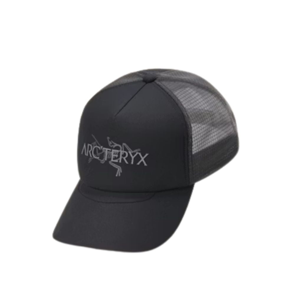ARC'TERYX ブラック メッシュキャップ Arc'teryx Bird Word Trucker Hat | Breathable Snapback – Tactical
