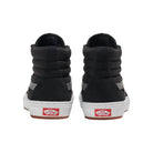 Back view of Vans BMX Sk8-Hi shoes showing padded heel collars and reinforced construction designed for impact support, durability, and all-day movement