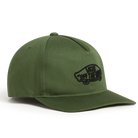 Vans Classic Snapback Hat side profile showing curved bill and structured fit | Classic 5 panel streetwear snapback cap with embroidered logo and adjustable snap closure — versatile daily hat for men